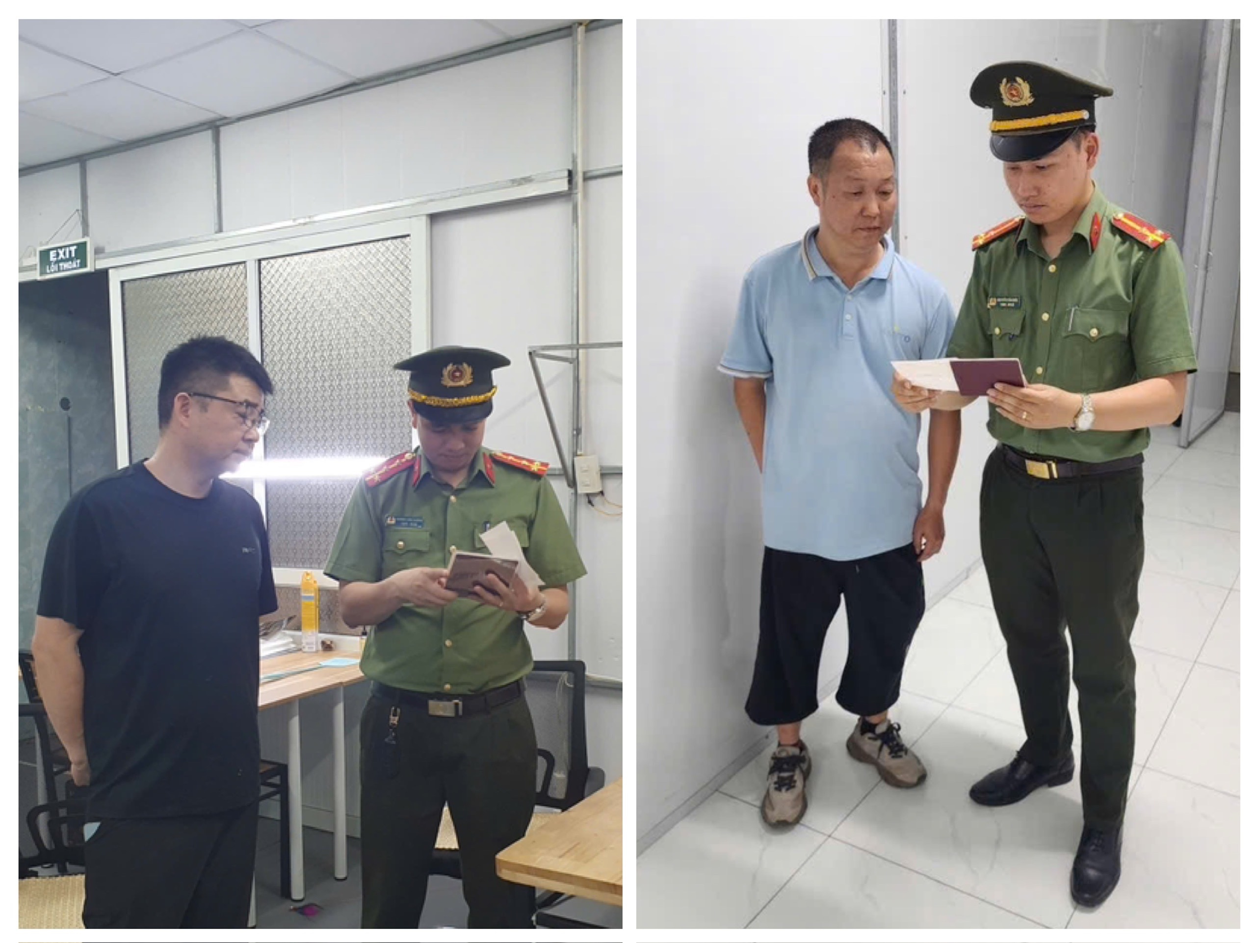 Công an xã Trường Tân tăng cường kiểm tra, hướng dẫn khai báo tạm trú cho người nước ngoài